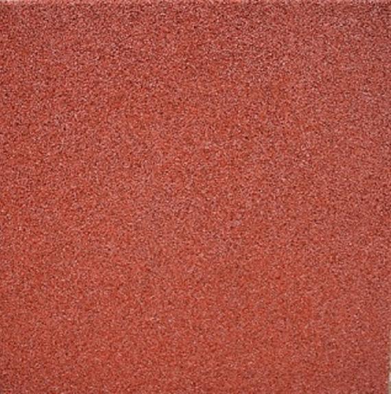 Rubbertegel 50x50x4.5 cm Rood met pen en gat verbinding