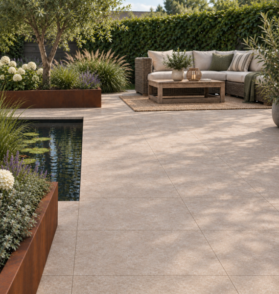 Solostone 3.0 Uni 90x90x3 cm Unico Sand