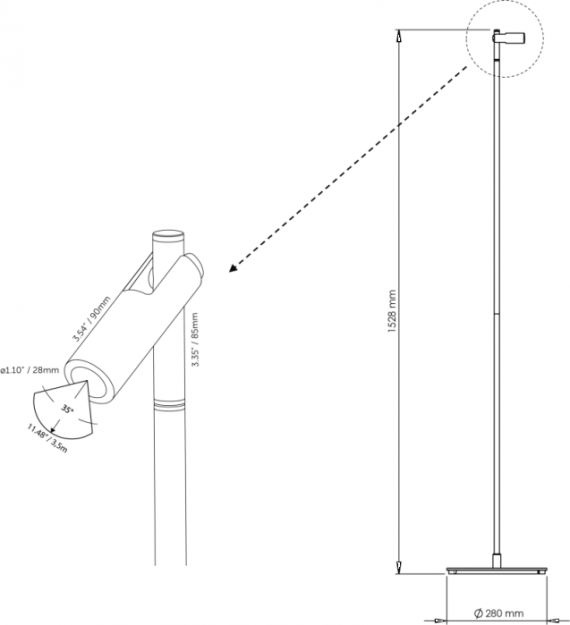 In-lite AIM Floor 100-230V