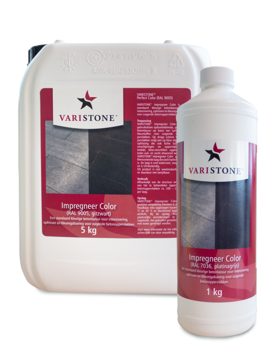 Varistone Impregneer Color 1 LTR Platinagrijs - RAL7036