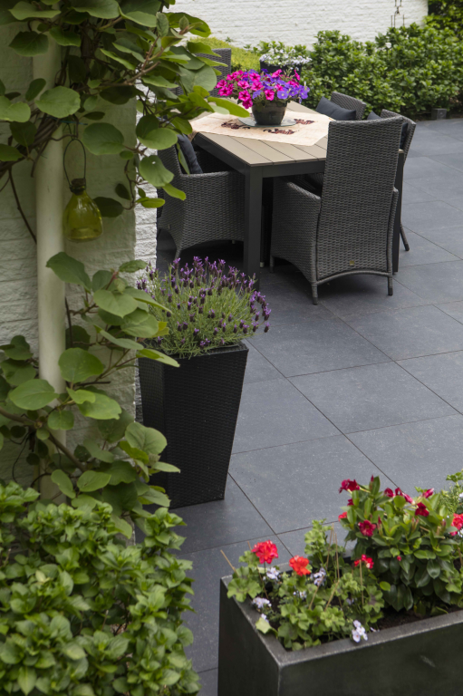 GeoCeramica 60x60x4 cm Impasto Negro