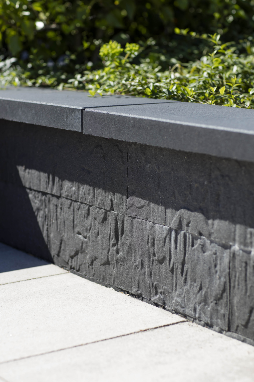 Muurafdekplaat Basic 100x25x5 cm Antraciet