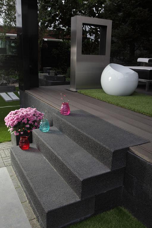 Traptrede Facetto Basic 100x35x15 cm Antraciet