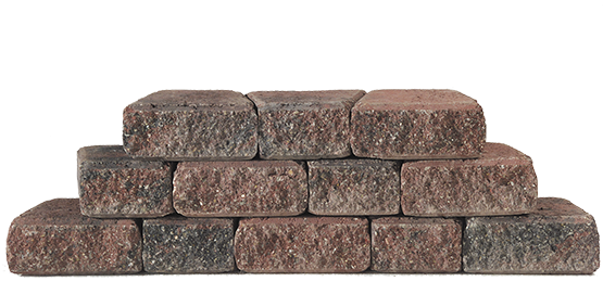 Granubrick 23.1-15.3x20x10 cm Rood-Zwart