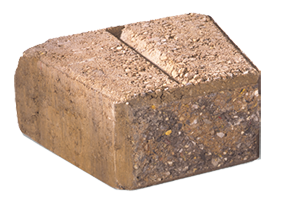 Granubrick 23.1-15.3x20x10 cm Rood-Zwart