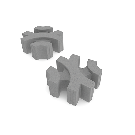 Virage Ecologische bestrating 30x30x12 cm Grey