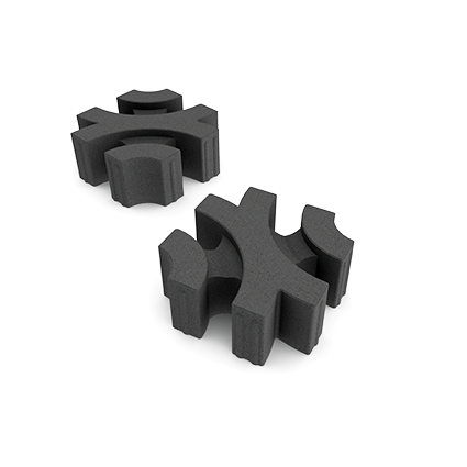Restpartij Virage Ecologische bestrating 30x30x12 cm Black