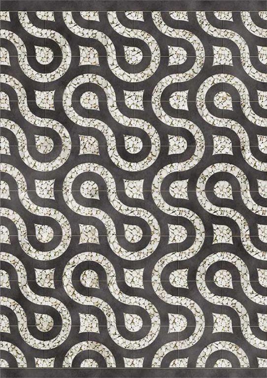 Restpartij Virage Ecologische bestrating 30x30x12 cm Black