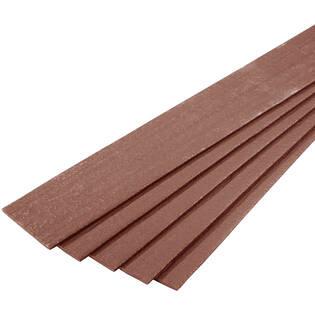 Kantopsluiting Kunststof  Plank  3mx14cmx10cm. Bruin