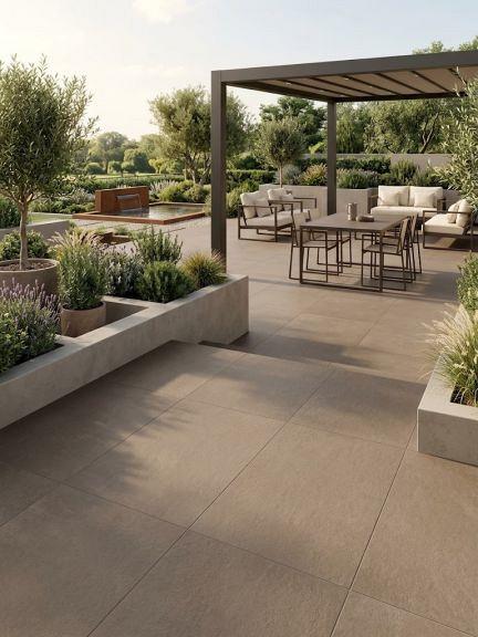 Douglas en Jones - One by One Cementi 100x100x3 cm Espresso