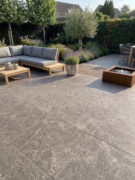 Solostone 3.0 Uni 90x90x3 cm Marble Warm Grey