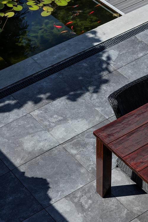 Keramische tegel 60x60x1 cm Marmostone Black