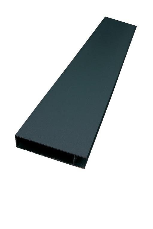 Alu Begin- en Eindprofiel Antraciet Ral 7016 lengte 180cm - 1211-180