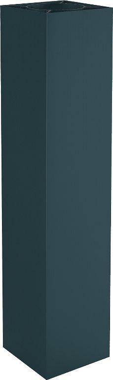 Alu Paal 2000x90x90 mm Antraciet RAL7016 tbv IdeAl en SeriAl scherm