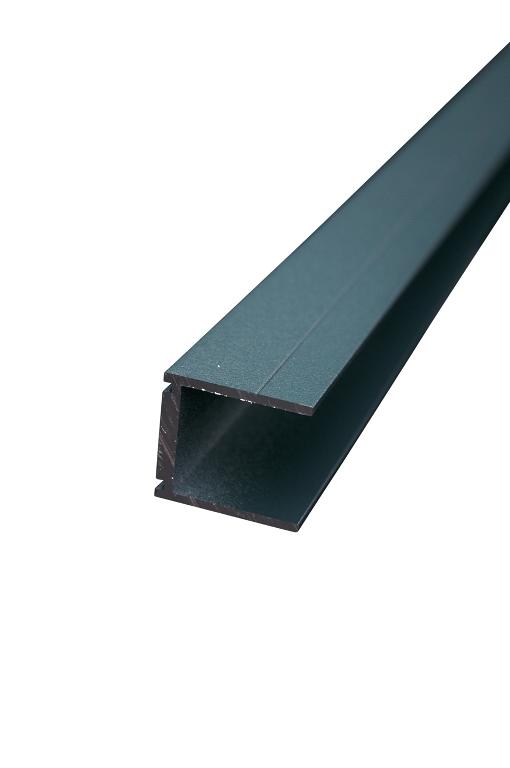 Alu U-Lijst Antraciet Ral 7016 lengte 180cm