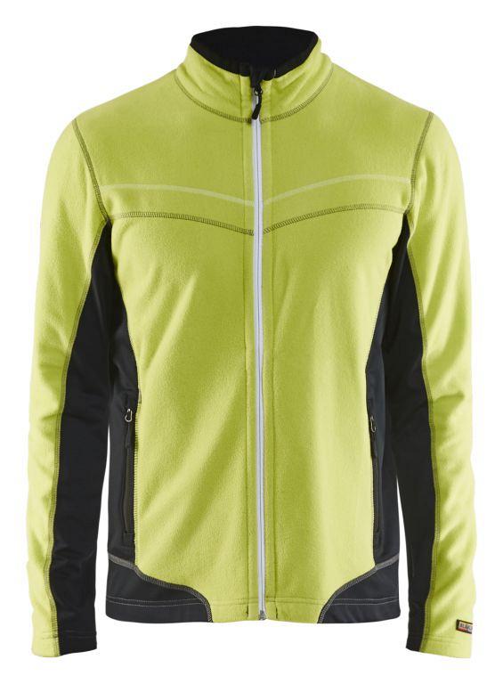 Microfleecevest 499710104399XXL Lime-Zwart mt. XXL