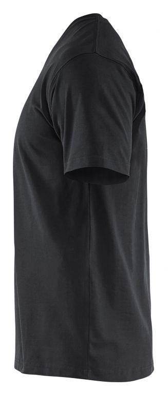 T-Shirt. V-hals 336011659900XXXL Zwart mt. XXXL