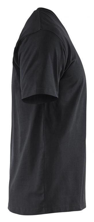 T-Shirt. V-hals 336011659900XXXL Zwart mt. XXXL