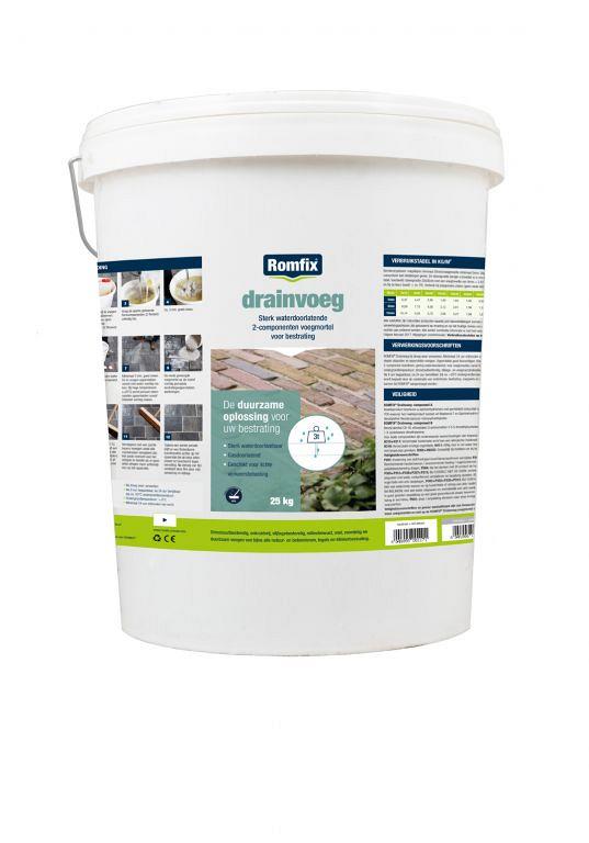Romfix Drainvoeg Voegmiddel 25 kg Neutraal