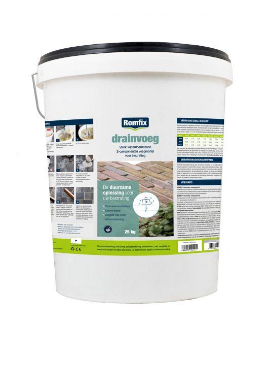Romfix Drainvoeg Voegmiddel 25 kg Basalt