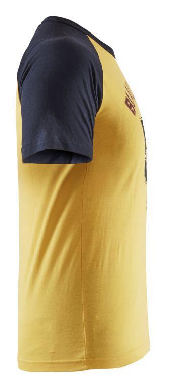 T-shirt Limited Retro Blaklader since 1959 940410423686XL Geel-Marineblauw mt. XL